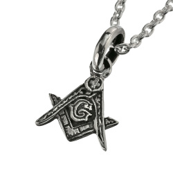 フリーメイソン シンボル ミニ ペンダント ≪トップのみ≫ メンズ ネックレス シルバー アクセサリー  [シルバーペンダント]