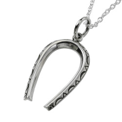 ネイティブ パターン ナジャ ペンダント ≪2mmアズキチェーン≫ メンズ ネックレス アクセサリー [シルバーペンダント]