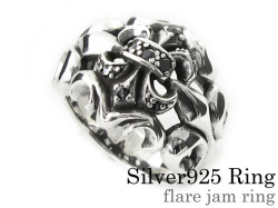 フレアージャム リング シルバー アクセサリー ジルコニア 指輪 [シルバーリング]