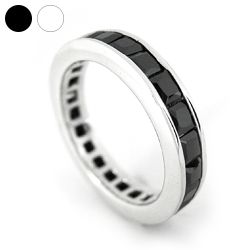 エタニティー ジルコニア ライン リング シルバー アクセサリー 指輪 [シルバーリング]