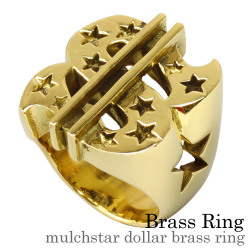 マルチ スター ダラーブラス リング ブラス [真鍮]