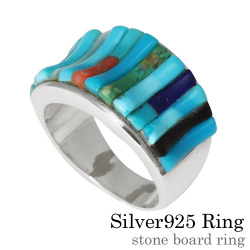 ストーンボード リング シルバー アクセサリー 指輪 [シルバーリング]
