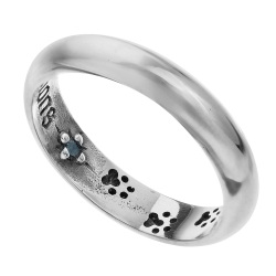 インサイド キャットステップ ロンドンブルートパーズ リング メンズ レディース 指輪 シルバー925 アクセサリー ネコ 猫 ねこ [シルバーリング]