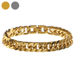 10mm 4面カット喜平ブレスレット ステンレス アクセサリー B系 [ステンレスブレスレット]
