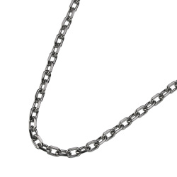 2.3mm 4面カットアズキ スチール チェーン 40cm/50cm [ステンレスチェーン]  レディース メンズ