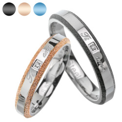 【有料刻印可能】【ペア販売】 ペア リング ～Ti amo～ ステンレス リング シルバー アクセサリー 指輪 [ステンレスリング]