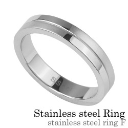 【有料刻印可能】ステンレススチール リング F ステンレススチール アクセサリー 指輪 [ステンレスリング]