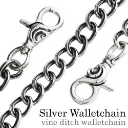 ヴァインディッチ ウォレットチェーン シルバー アクセサリー [シルバーウォレットチェーン]