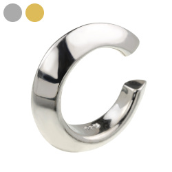 シルバー925イヤーカフ イヤカフ ピアス メンズ レディース アクセサリー シャープバックイヤカフ ゴールド KGP [シルバーピアス] 片耳用 (1個売り)