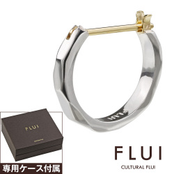 FLUI (フルイ) ブランド エングレイブTN フープピアス ピアス メンズ アクセサリー CULTURAL FLUI カルトラルフルイ 片耳用(1個売り)