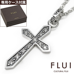 FLUI (フルイ) ブランド グレア クロス ペンダント メンズ アクセサリー CULTURAL FLUI カルトラルフルイ [シルバーペンダント]