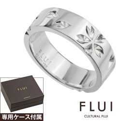 FLUI (フルイ) ブランド エッジ サクラ リング メンズ アクセサリー CULTURAL FLUI カルトラルフルイ 桜 さくら シンプル [シルバーリング]
