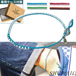 SHUMAIL (シュメール) ブランド バイカラーニットアンクレット (4色) アンクレット