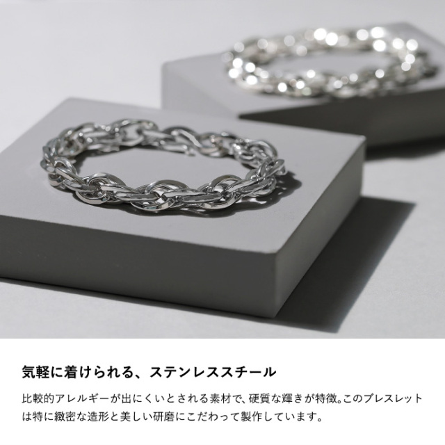 スリーフォード ブレスレット シルバー ステンレス ブレスレット