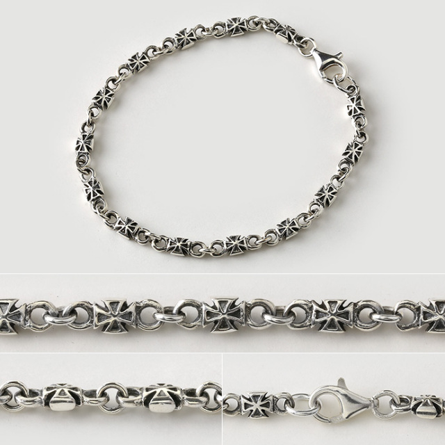 ゴシック クロス チェーン ブレスレット シルバー アクセサリー  