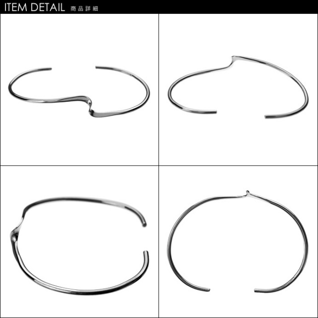 ワンポイントツイストバングル｜シルバーアクセサリー