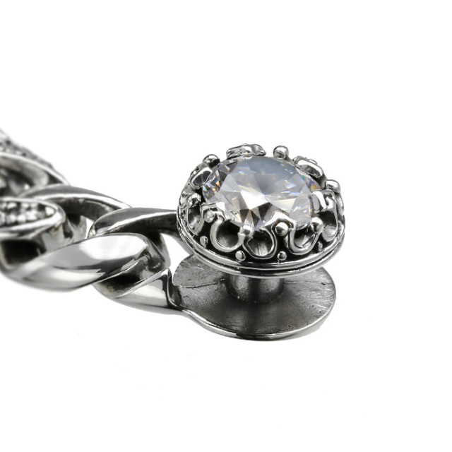 ジルコニアクラウンクラシックブレスレット｜シルバー925｜ラッピング無料 