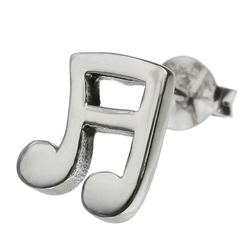 8分音符スタッドピアス｜シルバーアクセサリー