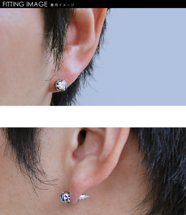 DHgate.com:Hip Hop Stud Earrings Sterling Silver 925 Gold