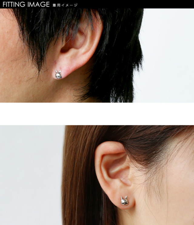 ビアード キャット ピアス ピアス メンズ シルバー アクセサリー