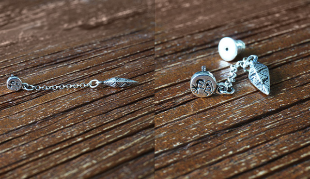 シルバーピアス (bae-1427) シルバー アクセサリー メンズ ネイティブ  