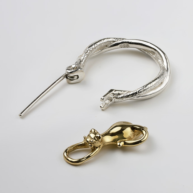 ●5344#0524　琥珀 シルバー925 ドロップピアス リーフ模様　0504 人気商品！イチョウの葉【琥珀ピアス】贈り物にも最適／シルバー925