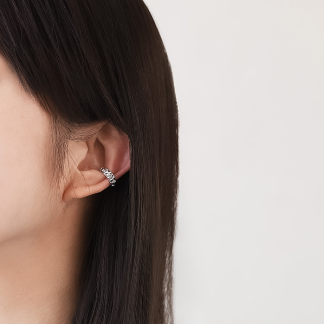 クロス スタッズ イヤーカフ メンズ シルバー925 アクセサリー 十字架