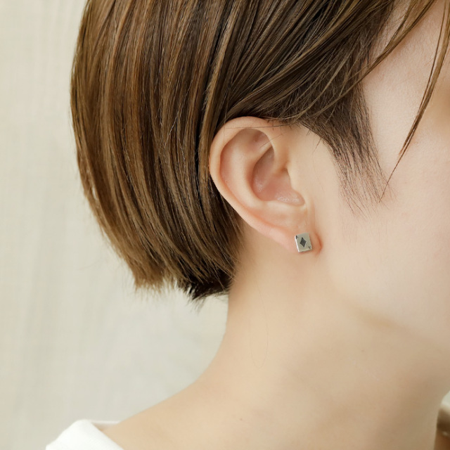 エース トランプ カード ピアス メンズ シルバー アクセサリー