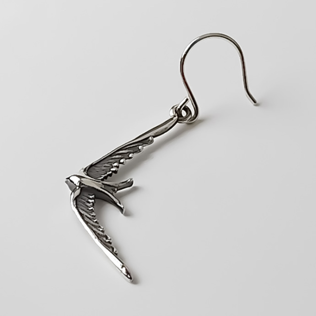 ツバメ フック ピアス メンズ シルバー925 アクセサリー フック