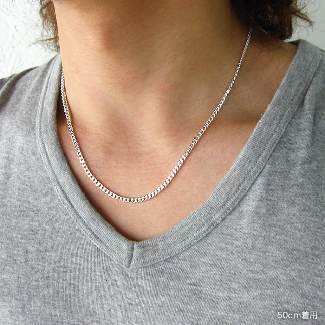 標準】3mm喜平チェーンネックレス50cm｜シルバーチェーン 