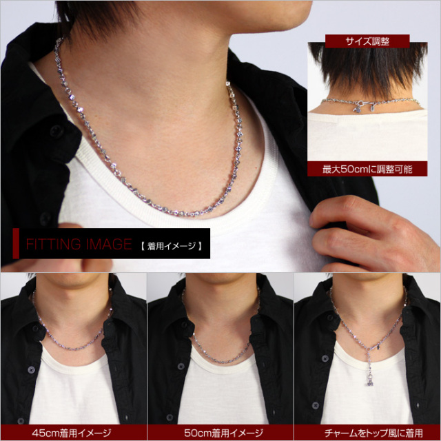 スモールダイスチェーンネックレス メンズ シルバー925 アクセサリー スモールダイスチェーンネックレス｜シルバーアクセサリー｜送料