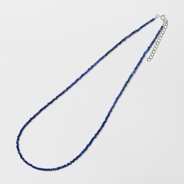 w*e様 美品✨ターコイズ 丸玉 ビーズ 2連ネックレス シルバー刻印 カレンシルバー多角形ビーズ2WAYネックレス太さ•長さはオーダー