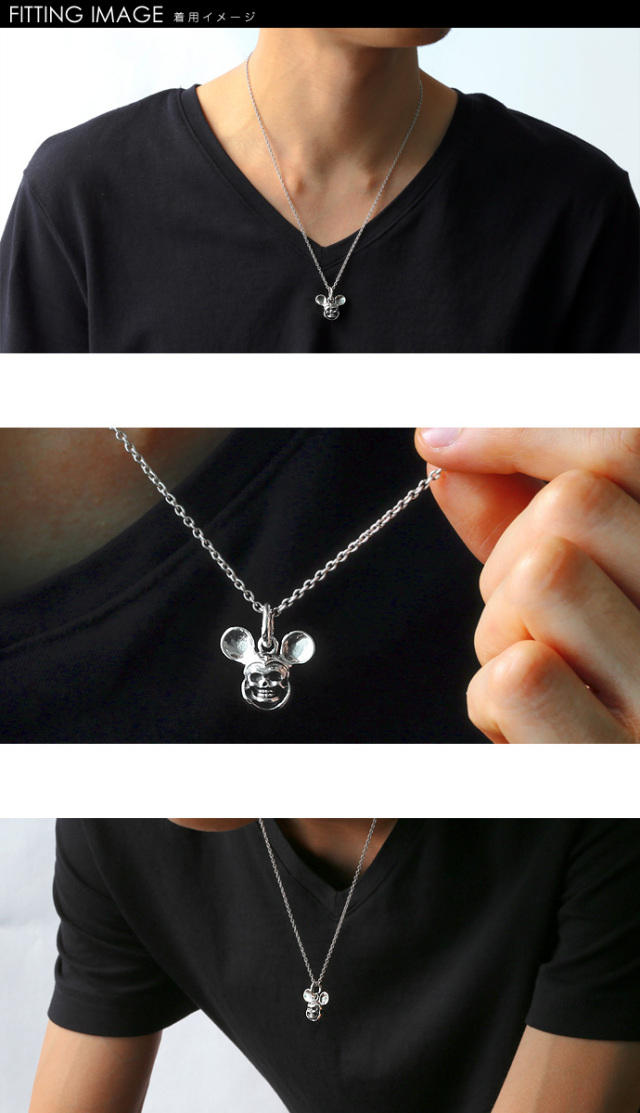 スカルマウスヘッドペンダント≪トップのみ≫｜送料無料｜シルバー925