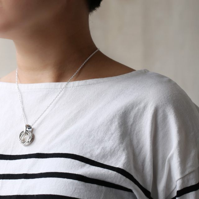 ダブルリングフレアペンダント｜シルバーアクセサリー