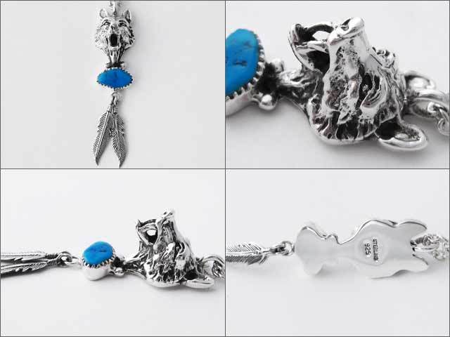 ウルフフェザーペンダント/925シルバーアクセサリー
