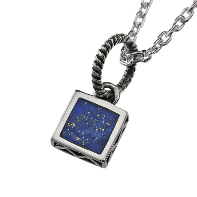 スクエア ラピスラズリ ペンダント ≪トップのみ≫ メンズ ネックレス  