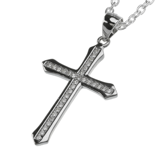 クロス 十字架 ジルコニア ペンダント ≪トップのみ≫ メンズ