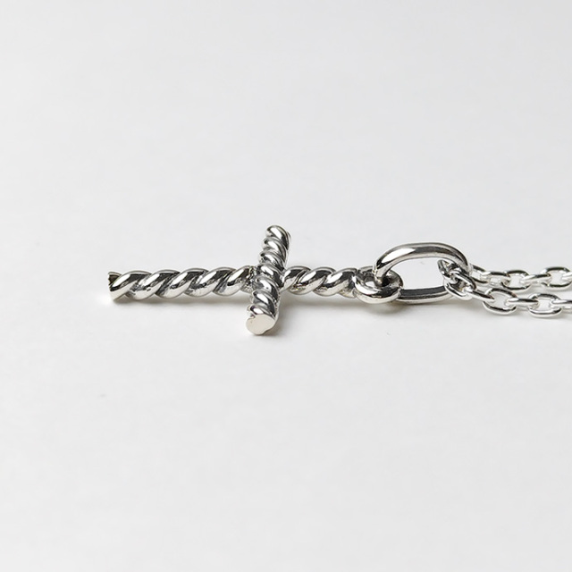 2点ペンダント　クロス　ネックレス　タイニー　十字架　シルバー　アクセサリー ミニ 十字架 ネックレス シルバー925 ネックレス・ペンダント