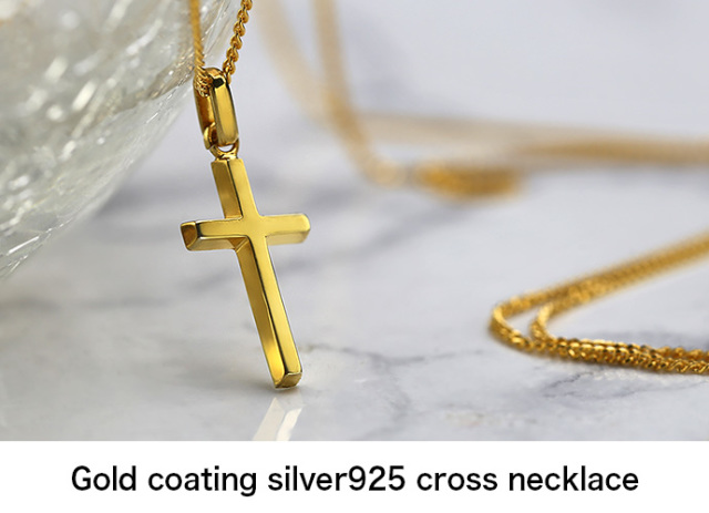 ★DJFZ2SZ　22K金メッキS925　クロスネックレスセット DJFZ2SZ 22K金メッキS925 クロスネックレスセット｜Yahoo!フリマ（旧