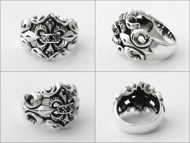 フレアージャムリング｜シルバーアクセサリー｜ジルコニア