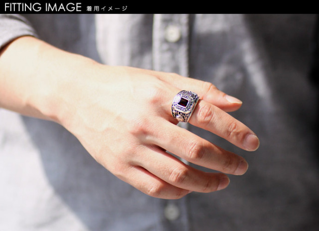 AVISILVERS 焦げ臭く スレイヤー ストーン リング 指輪 シルバー 925 