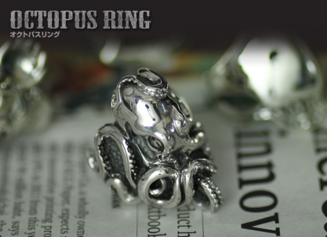 octi 波模様 シルバーリング octi 波模様 シルバーリング オクトパスリング｜シルバーアクセサリー