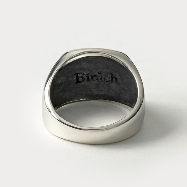 ナチュラル ストーン スクエア リング ライズストーン [Binich