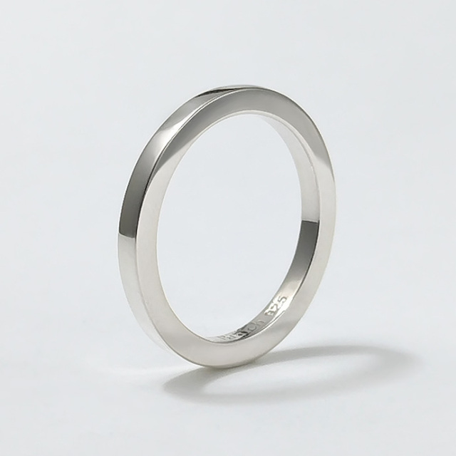 2mm幅】シンプル平打ちリング｜シルバーアクセサリー｜ラッピング無料