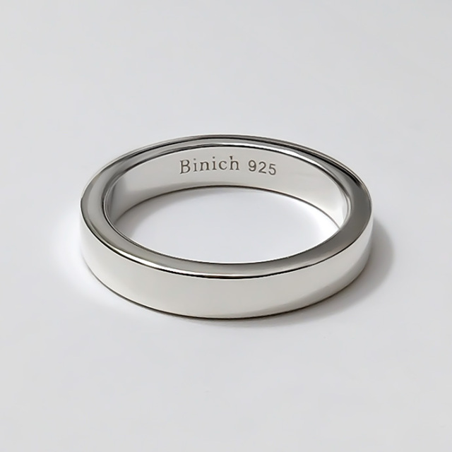 4mm幅】シンプル平打ちリング｜シルバーアクセサリー｜ラッピング無料