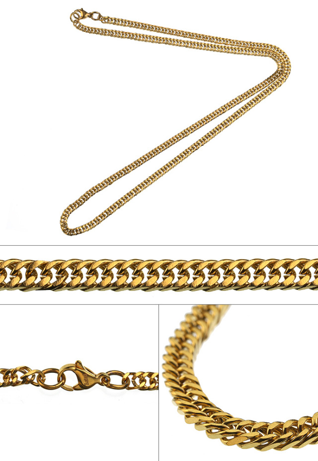 4面カット 喜平 チェーン ネックレス 55cm/75cm B系 ネックレス
