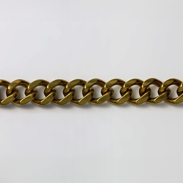 ダブル フック ウォレットチェーン 真鍮 メンズ アメカジ ヴィンテージ