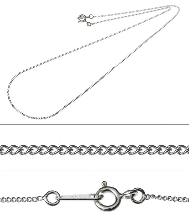 細め】 1mm 喜平 チェーン ネックレス 45cm ネックレス シルバー925