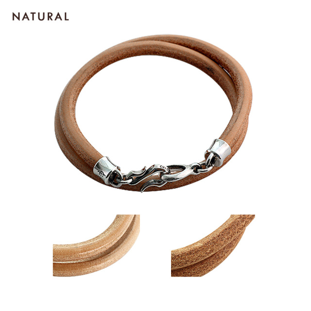 FLUI (フルイ) ブランド ツイン レザー ブレスレット メンズ