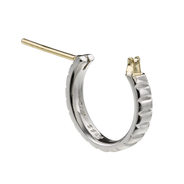 FLUI (フルイ) ブランド バケットカット フープピアス ピアス メンズ